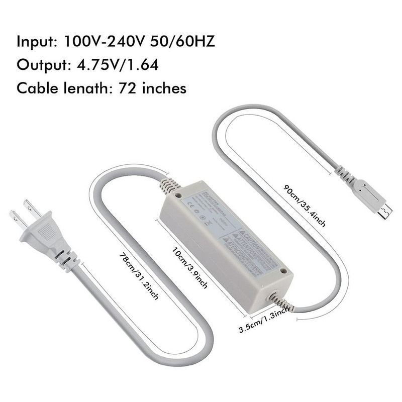 Nabíjačka pre Nintendo Wii U Gamepad, Náhradný napájací zdroj AC adaptér Nabíjačka do steny Gamepad ovládač
