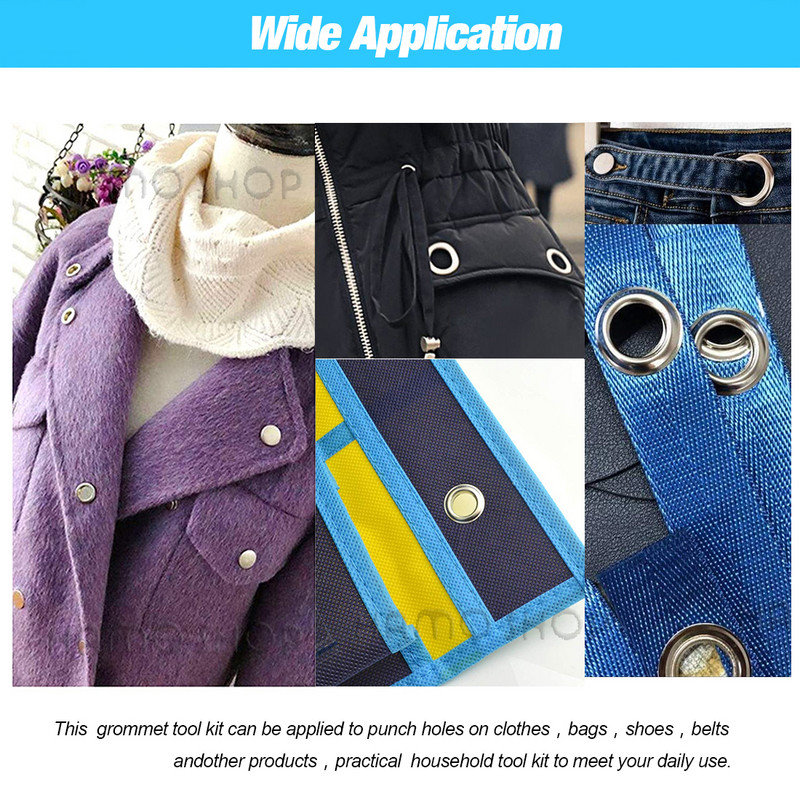 200 vnt. skylės metalinės kilpos, varinės spalvos su poveržle, skirtos pasidaryk pats, odiniai aksesuarai, batai, diržas, krepšys, žymės, drabužiai