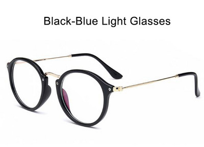 Naiste läbipaistvad prillid ümmargused sinised heledad prillid meeste arvutimänguprillid väsimusvastased optilised prillid, raam Seksikas