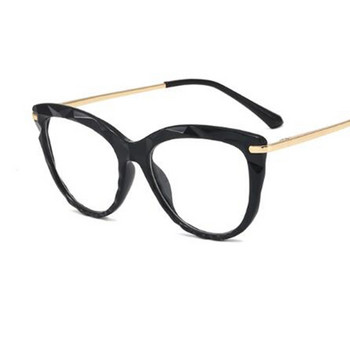 Clear Glasses Σκελετός Γυναικεία μόδα Διαφανή γυαλιά γάτας Myopia Nerd nerd Οπτικοί σκελετοί Μη Συνταγογραφούμενα Γυαλιά oculos
