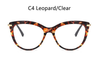 Läbipaistev prillide raam Naiste Mood Läbipaistvad kassisilmad Prillid Lühinägelikkus Nerd nohik Optilised raamid Retseptita prillid oculos