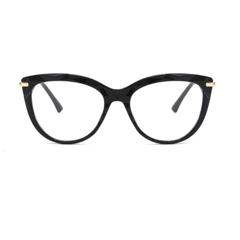Läbipaistev prillide raam Naiste Mood Läbipaistvad kassisilmad Prillid Lühinägelikkus Nerd nohik Optilised raamid Retseptita prillid oculos