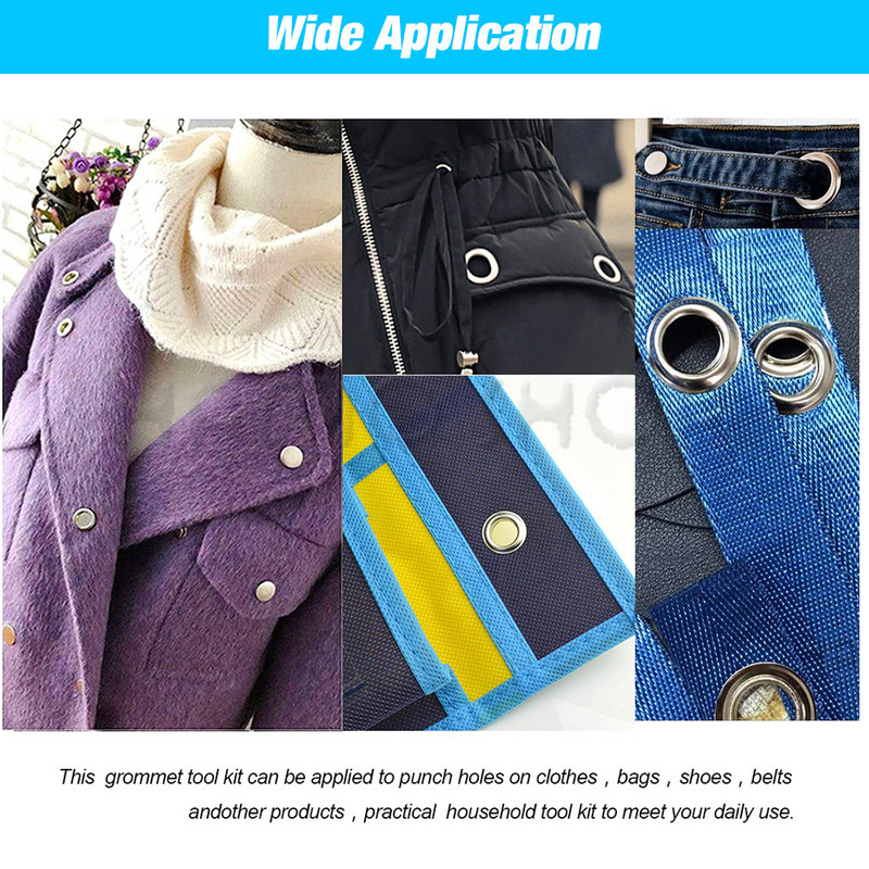 4/5/6/8/10/12 mm Metalinės kilpos Įvorės skylės žiedas Daugiaspalvis su poveržle, skirtas iškarpų albumui batams Diržo dangtelis Krepšys Drabužiai Odiniai dirbiniai