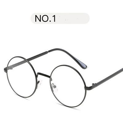 Vintage kerek hamis szemüvegek női átlátszó lencsék optikai szemüvegek fém szemüvegkeret fekete ezüst nerd szemüvegek