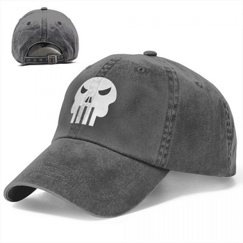Skull Spring Summer Visor Cap για άνδρες Γυναικείο καπέλο μπέιζμπολ Vintage Halloween Horror Skeleton Καπέλα Τζιν Κασκέτα εξωτερικού χώρου