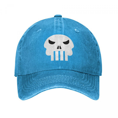 Șapcă cu visieră de primăvară vară cu craniu pentru bărbați, femei, șapcă de baseball, epocă, Halloween, groază, schelet, pălării, denim, caschetă în aer liber