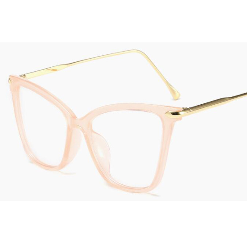 Retro kačių akiniai Moteriški akinių rėmeliai Prabangūs prekės ženklo dizainerio akiniai Skaidrūs katės akių akiniai Moteriški akiniai