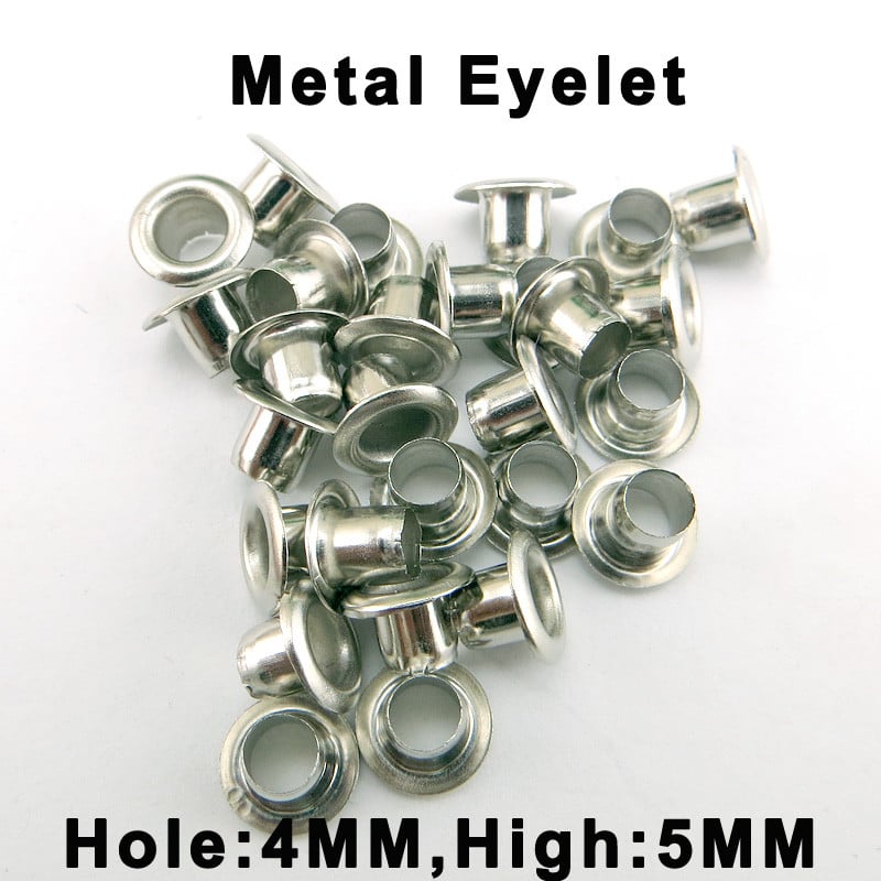 200 rinkinių 4 mm metalinė kilpa, odinė rankdarbių taisymo įvorė, apvali akių žiedai batams krepšys, drabužiai, odinė diržo kepurė