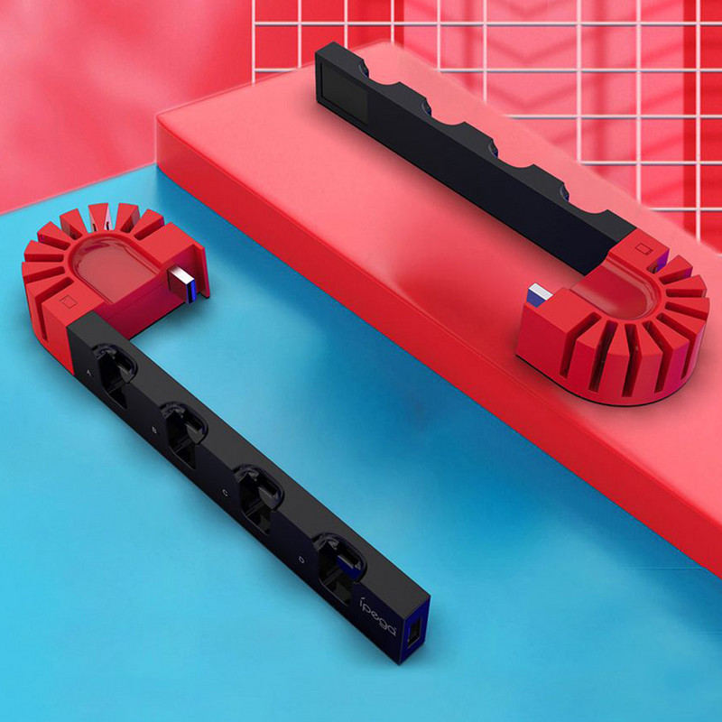 2022 NAUJIENA Nintend Switch joycon Charger 4 prievadų valdiklio įkrovimo doko stotelė jungiklio laikiklio įkrovikliui su 8 žaidimų lizdais