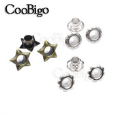 100 vnt. Metalinės ąselės Sun Star gėlių ąselės drabužiams Oda amatai DIY Scrapbooking siuvimo priedai