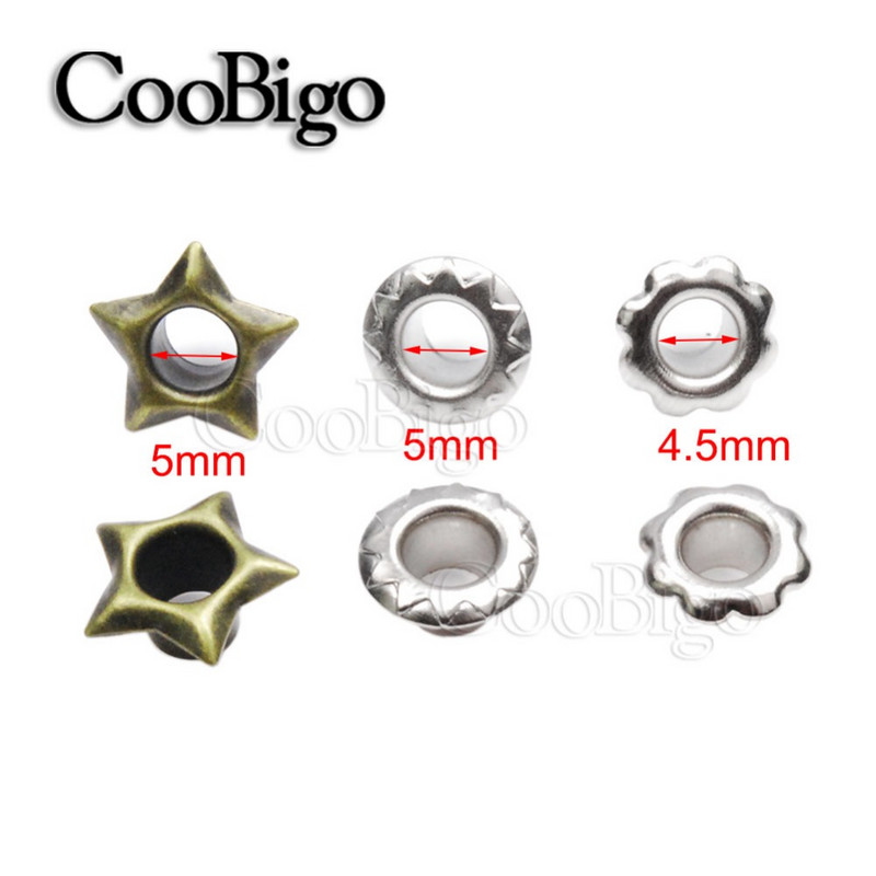 100 vnt. Metalinės ąselės Sun Star gėlių ąselės drabužiams Oda amatai DIY Scrapbooking siuvimo priedai