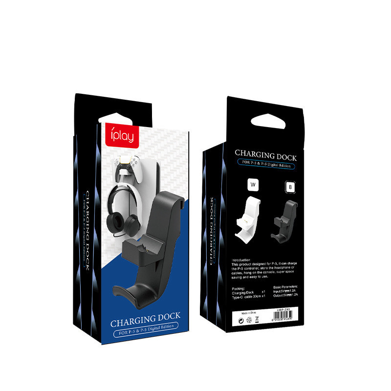 Φορτιστής ελεγκτή 2 σε 1 για βάση αναστολής φόρτισης PS5 για Sony Playstation 5 Gamepad με αξεσουάρ βάσης ακουστικών