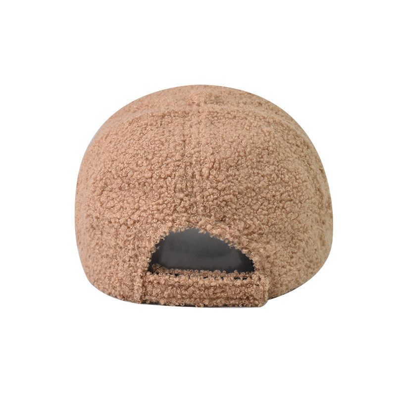 Модни зимни шапки за жени, момичета, мека имитация на агнешка вълна, едноцветна бейзболна шапка, външна шапка за слънце, дропшиппинг на едро