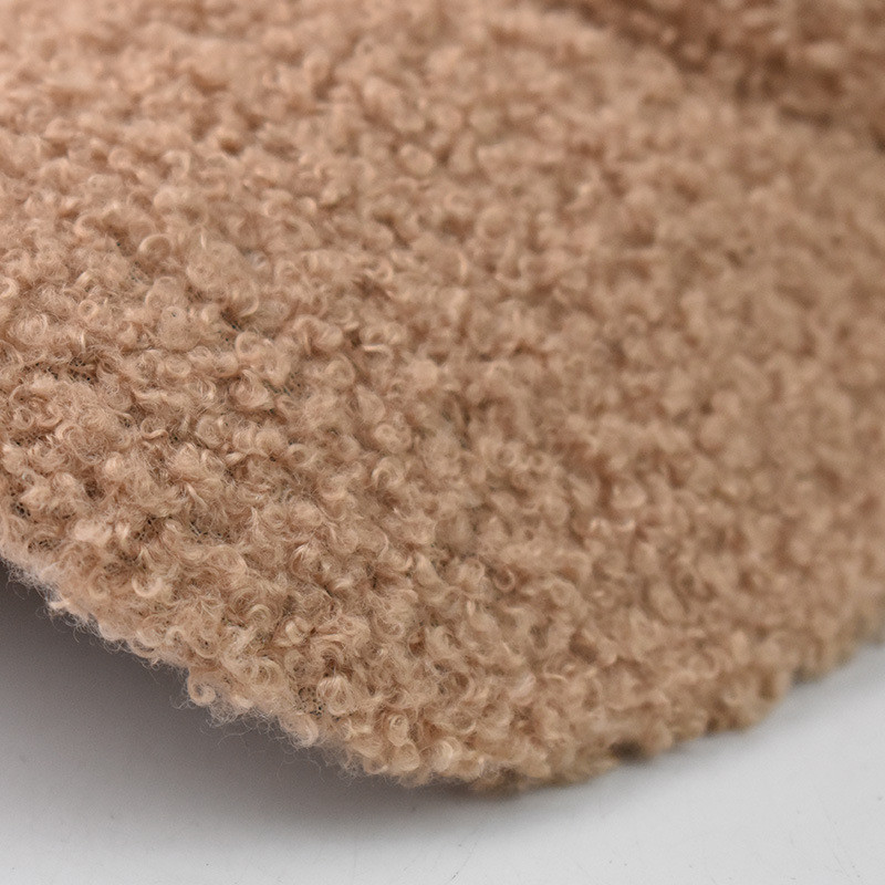 Модни зимни шапки за жени, момичета, мека имитация на агнешка вълна, едноцветна бейзболна шапка, външна шапка за слънце, дропшиппинг на едро