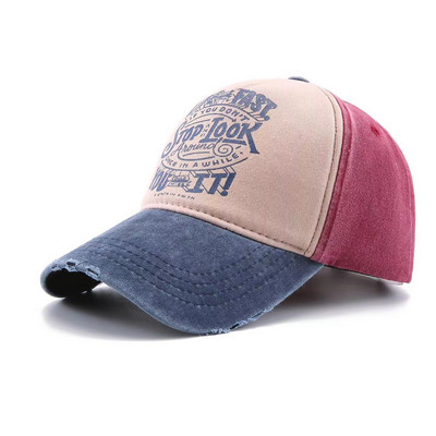 Αμερικάνικα πλυμένα βαμβακερά καπέλα μπέιζμπολ Άνοιξη Καλοκαίρι Snapback Καπέλο Hip Hop Εφαρμοσμένα Καπέλα Εξωτερικά Casual πολύχρωμα ανδρικά γυναικεία καπέλα