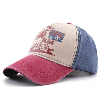 Αμερικάνικα πλυμένα βαμβακερά καπέλα μπέιζμπολ Άνοιξη Καλοκαίρι Snapback Καπέλο Hip Hop Εφαρμοσμένα Καπέλα Εξωτερικά Casual πολύχρωμα ανδρικά γυναικεία καπέλα