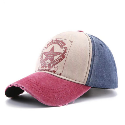 Αμερικάνικα πλυμένα βαμβακερά καπέλα μπέιζμπολ Άνοιξη Καλοκαίρι Snapback Καπέλο Hip Hop Εφαρμοσμένα Καπέλα Εξωτερικά Casual πολύχρωμα ανδρικά γυναικεία καπέλα