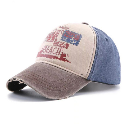 Αμερικάνικα πλυμένα βαμβακερά καπέλα μπέιζμπολ Άνοιξη Καλοκαίρι Snapback Καπέλο Hip Hop Εφαρμοσμένα Καπέλα Εξωτερικά Casual πολύχρωμα ανδρικά γυναικεία καπέλα