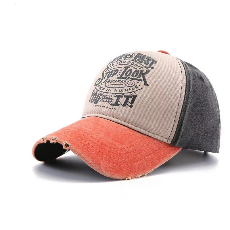 Αμερικάνικα πλυμένα βαμβακερά καπέλα μπέιζμπολ Άνοιξη Καλοκαίρι Snapback Καπέλο Hip Hop Εφαρμοσμένα Καπέλα Εξωτερικά Casual πολύχρωμα ανδρικά γυναικεία καπέλα