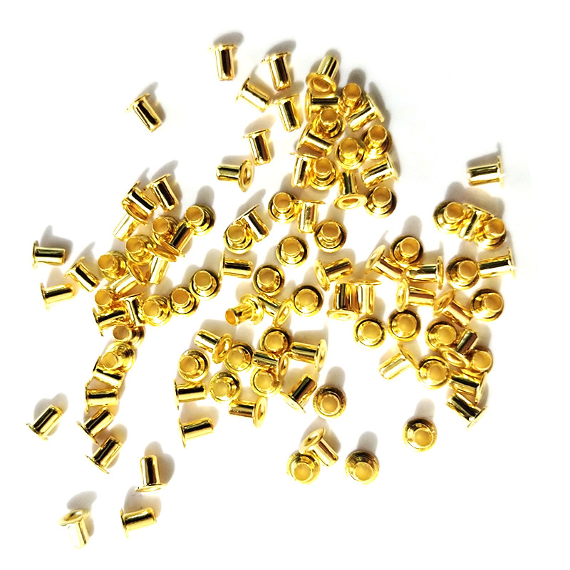 100 vnt. 1,5/2,0/2,5 mm odinės rankdarbių kilpos, mažos metalinės kilpos, įvorės „pasidaryk pats“ lėlių diržų sagtys Batai Praktiški siuvimo priedai