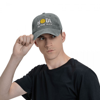 Изпрана мъжка бейзболна шапка HODL Trucker Snapback Caps Dad Hat Еволюцията на парите Bitcoin Btc Шапки за голф