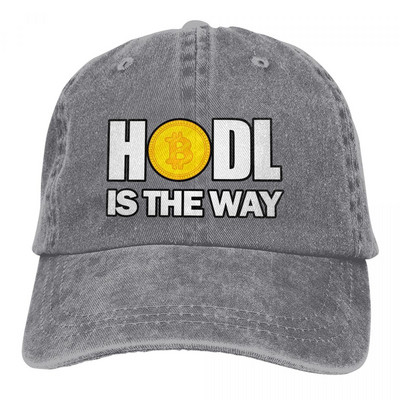 Изпрана мъжка бейзболна шапка HODL Trucker Snapback Caps Dad Hat Еволюцията на парите Bitcoin Btc Шапки за голф