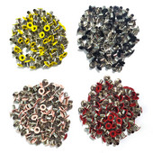 100 vnt. 2 mm skylės varinės kilpos, skirtos „pasidaryk pats“ „Leathercraft“ iškarpų knygelėms Batai Diržo dangtelis Krepšys Žymos Drabužiai Priedai