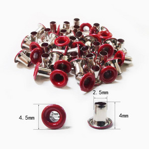 100 vnt. 2 mm skylės varinės kilpos, skirtos „pasidaryk pats“ „Leathercraft“ iškarpų knygelėms Batai Diržo dangtelis Krepšys Žymos Drabužiai Priedai