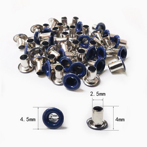 100 vnt. 2 mm skylės varinės kilpos, skirtos „pasidaryk pats“ „Leathercraft“ iškarpų knygelėms Batai Diržo dangtelis Krepšys Žymos Drabužiai Priedai