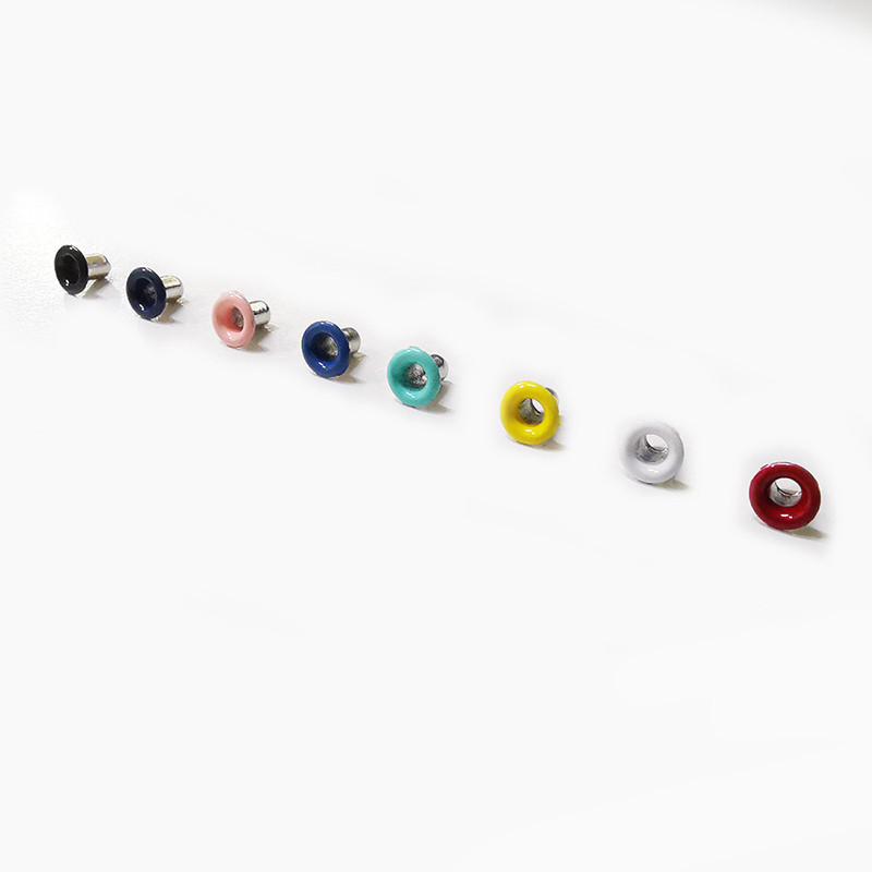 100 vnt. 2 mm skylės varinės kilpos, skirtos „pasidaryk pats“ „Leathercraft“ iškarpų knygelėms Batai Diržo dangtelis Krepšys Žymos Drabužiai Priedai