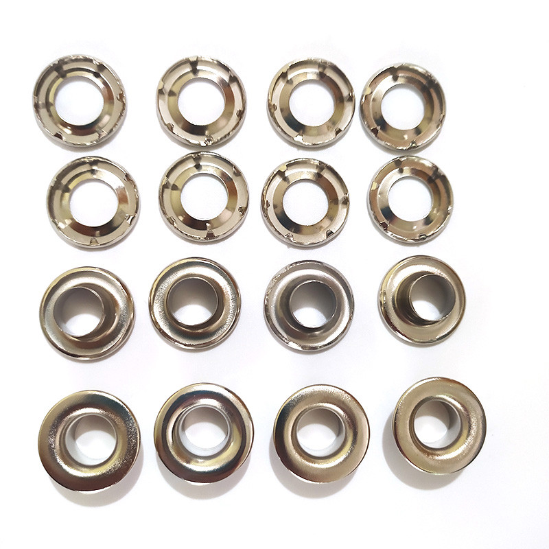 10 rinkinių nerūdijančio plieno automobilių sunkvežimių drobės kilpos mygtuko kniedės nuo lietaus audinio stogelio žiedo kniedės