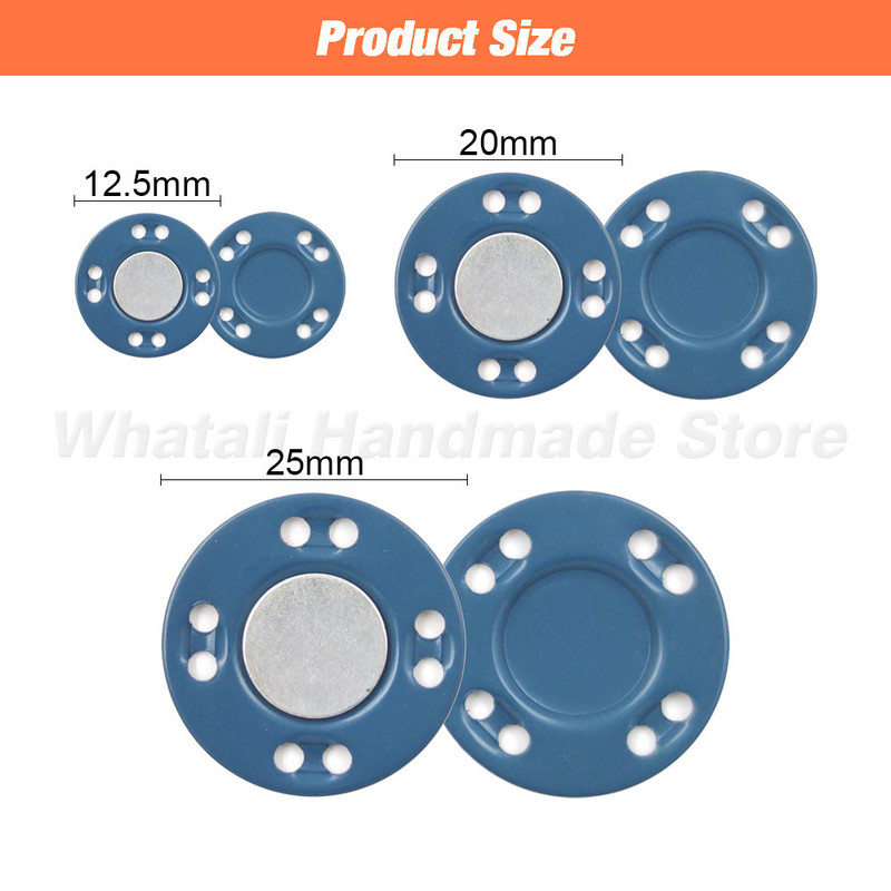 5 Ζεύγη Μαγνητικά Ρούχα Αόρατα Κουμπιά Μαγνήτη Προμήθειες ραψίματος για τζάκετ παλτό Ζακέτα Χειροποίητη κουμπιά ραπτικής DIY