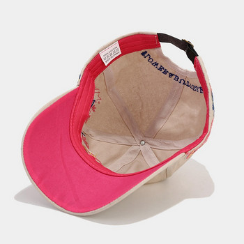 1 ΤΕΜ. Κεντημένο με παγιέτα με πεταλούδα με κεντημένο καπέλο μπέιζμπολ σε νέα κορεατική στυλ Μόδα καπέλο παλίρροιας Γυναικείο καπέλο
