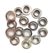 10 rinkinių varinių metalinių tuščiavidurių kniedių kilpos su tinklu, skirtos „pasidaryk pats“ čiužinio tinklelio tinklelio dujinės kilpos Priedai