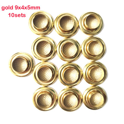 10 rinkinių varinių metalinių tuščiavidurių kniedių kilpos su tinklu, skirtos „pasidaryk pats“ čiužinio tinklelio tinklelio dujinės kilpos Priedai