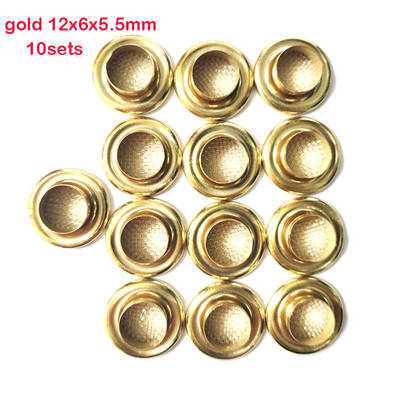 10 rinkinių varinių metalinių tuščiavidurių kniedių kilpos su tinklu, skirtos „pasidaryk pats“ čiužinio tinklelio tinklelio dujinės kilpos Priedai