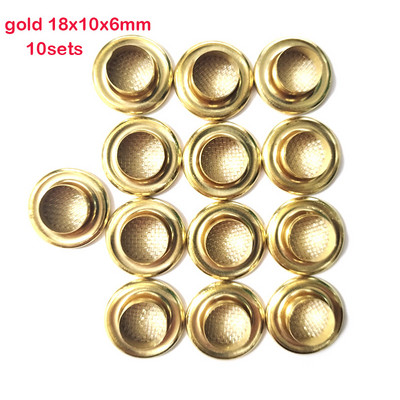 10 rinkinių varinių metalinių tuščiavidurių kniedių kilpos su tinklu, skirtos „pasidaryk pats“ čiužinio tinklelio tinklelio dujinės kilpos Priedai