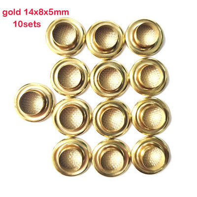 10 rinkinių varinių metalinių tuščiavidurių kniedių kilpos su tinklu, skirtos „pasidaryk pats“ čiužinio tinklelio tinklelio dujinės kilpos Priedai