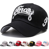 Unisex raidžių siuvinėjimas beisbolo kepurė Moteriškos lauko sportinės kepurės Laisvalaikės Snapback Skrybėlė vyrams Tėčio kepuraitės Hip Hop Moteriška kepurė