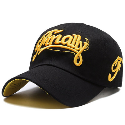 Unisex raidžių siuvinėjimas beisbolo kepurė Moteriškos lauko sportinės kepurės Laisvalaikės Snapback Skrybėlė vyrams Tėčio kepuraitės Hip Hop Moteriška kepurė