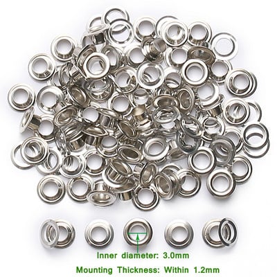 100 rinkinių Varinės kilpos žiedai, apvalūs žiedai, skirti pasidaryk pats.