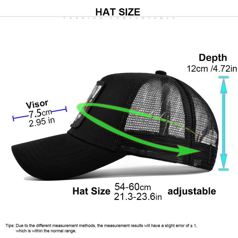 Noi bărbați hip hop șepci de baseball broderie clovn vară plasă os pălării camioner pentru femei bărbați casquette snapback tată șapcă de pescuit