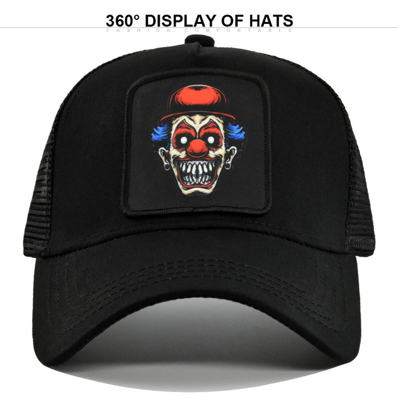 Noi bărbați hip hop șepci de baseball broderie clovn vară plasă os pălării camioner pentru femei bărbați casquette snapback tată șapcă de pescuit
