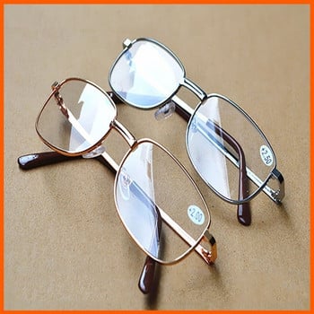 2021 Очила за четене Мъжки ултралеки очила с лупа за прозрачни лещи Преносим подарък за родители Очила против умора с пресбиопия