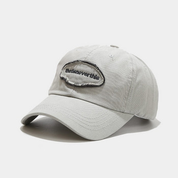 Памучна буква, която е бродерия Casquette Бейзболна шапка Регулируеми шапки с гръб за мъже и жени 42