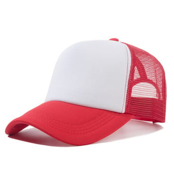 20221 Нова модна бейзболна шапка Унисекс Летни дишащи мрежести шапки Едноцветни диви ежедневни шапки Хип-хоп Слънчеви шапки Шапка на камион