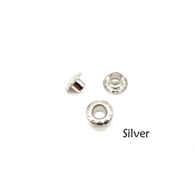 100 vnt. 5 mm skylė Saulės gėlė Metalinės kilpos, skirtos „Scrapbooking“ Batai Batai Diržas Krepšys Drabužiai Siuvimas Oda Amatai „Pasidaryk pats“ priedai