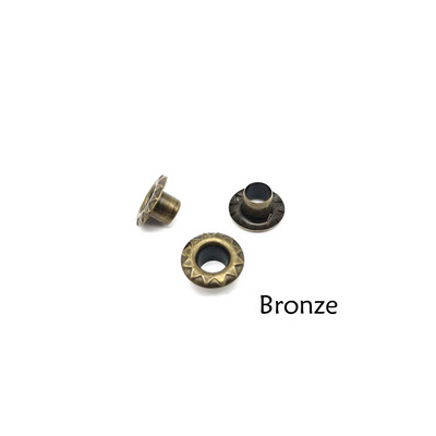 100 vnt. 5 mm skylė Saulės gėlė Metalinės kilpos, skirtos „Scrapbooking“ Batai Batai Diržas Krepšys Drabužiai Siuvimas Oda Amatai „Pasidaryk pats“ priedai