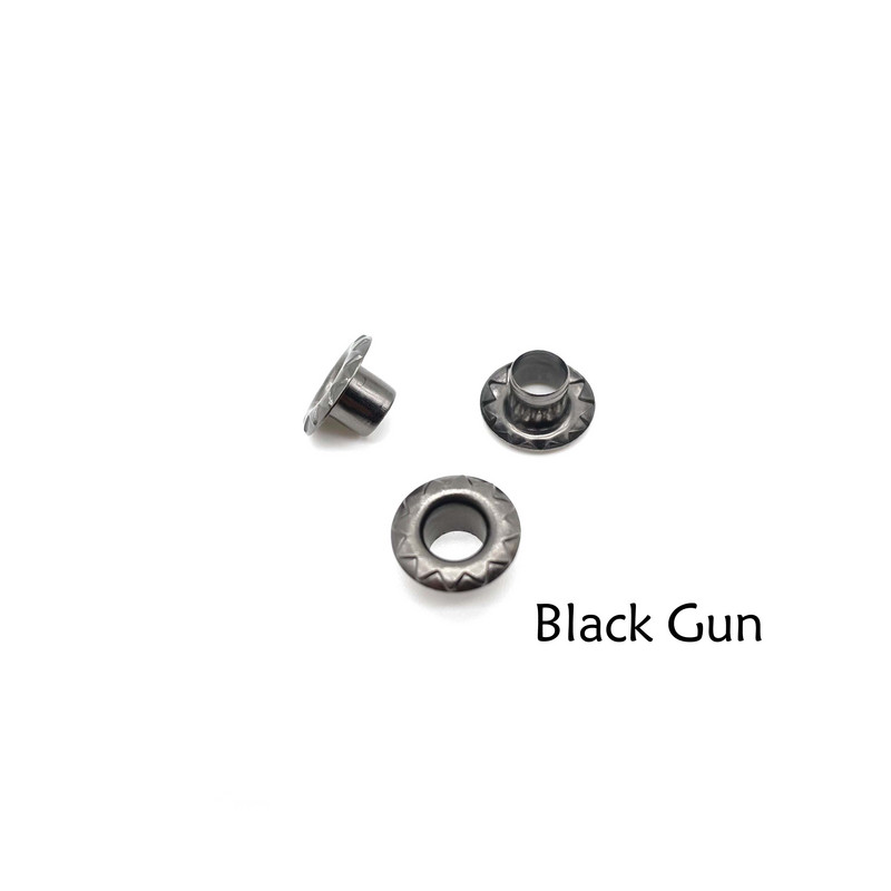 100 vnt. 5 mm skylė Saulės gėlė Metalinės kilpos, skirtos „Scrapbooking“ Batai Batai Diržas Krepšys Drabužiai Siuvimas Oda Amatai „Pasidaryk pats“ priedai