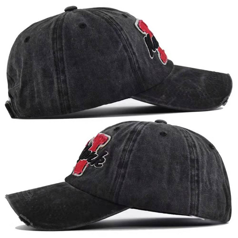 Nauja madinga beisbolo kepuraitė vyrams ir moterims Retro tėčio kepuraitės vasarinės lauko apsauginės kepuraitės Unisex Snapback kepurės raidės siuvinėti kepurės
